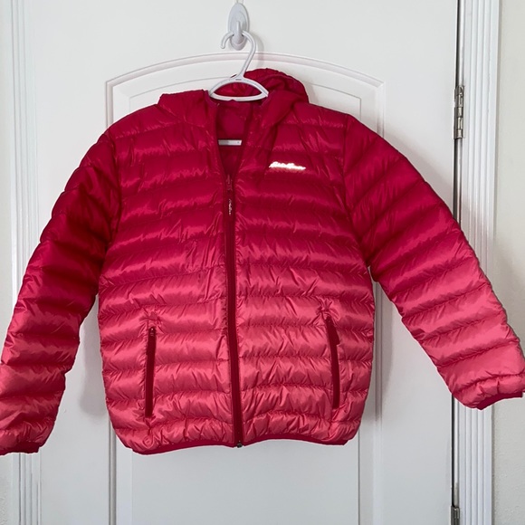 Eddie Bauer Other - Eddie Bauer CirrusLite ombré reversible hooded down jacket girls L 14/16